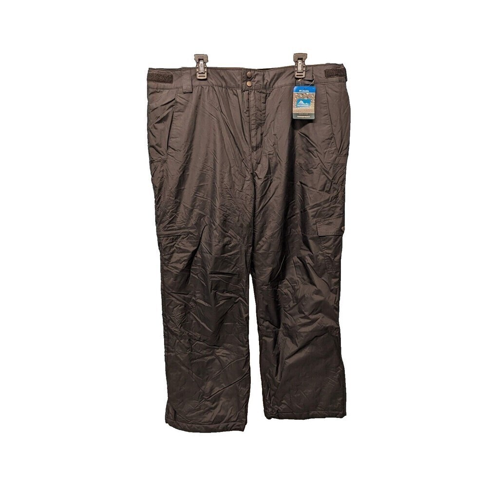 NWT COLUMBIA Black Waterproof Insulated Outdoor Ski Snow Gun Pants XL‎